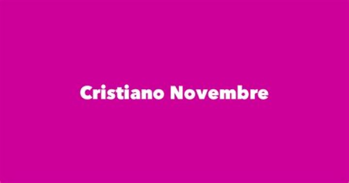 Cristiano Novembre