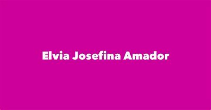 Elvia Josefina Amador